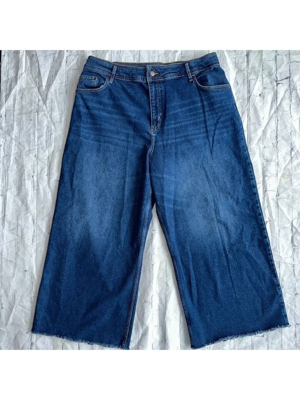 NWOT Women’s 16/18 Reg Boden Denim Wide Leg Blue Jeans